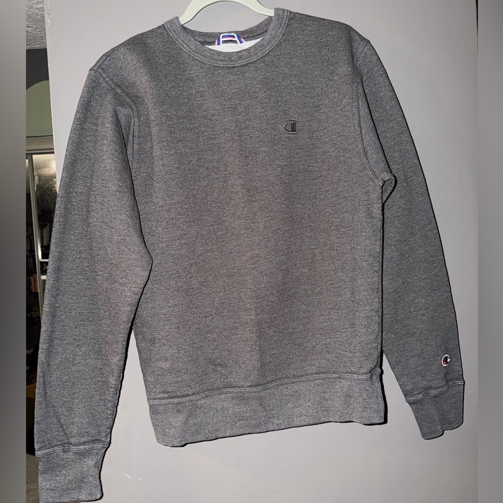 2000s Champion Gray Men's Crewneck